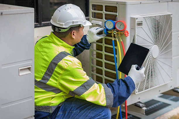 Professional Hvac Maintenance technician working in Hampton, NY